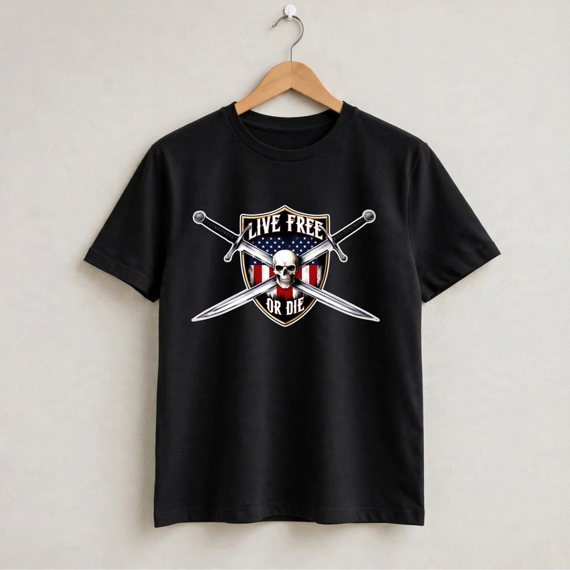 American Chaos Apparel Live Free design